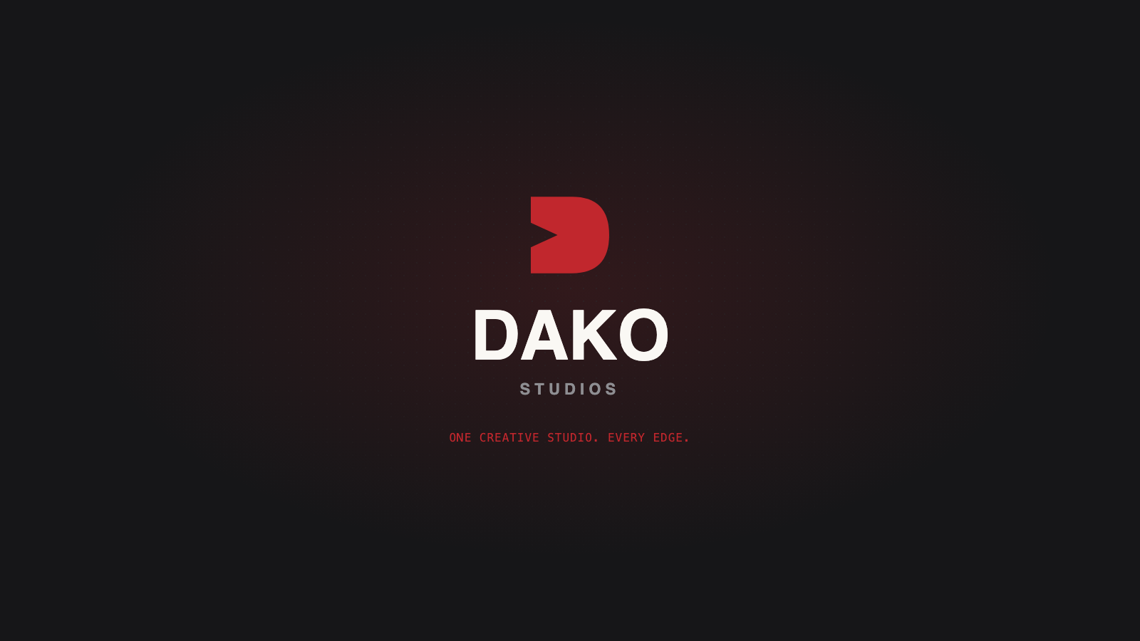Dako Studios — One Creative Studio. Every Edge.